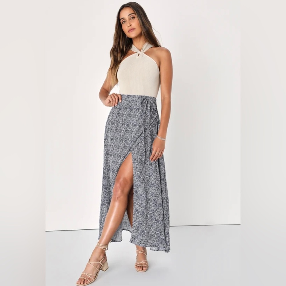 Lulus Maxi Skirt with Slit